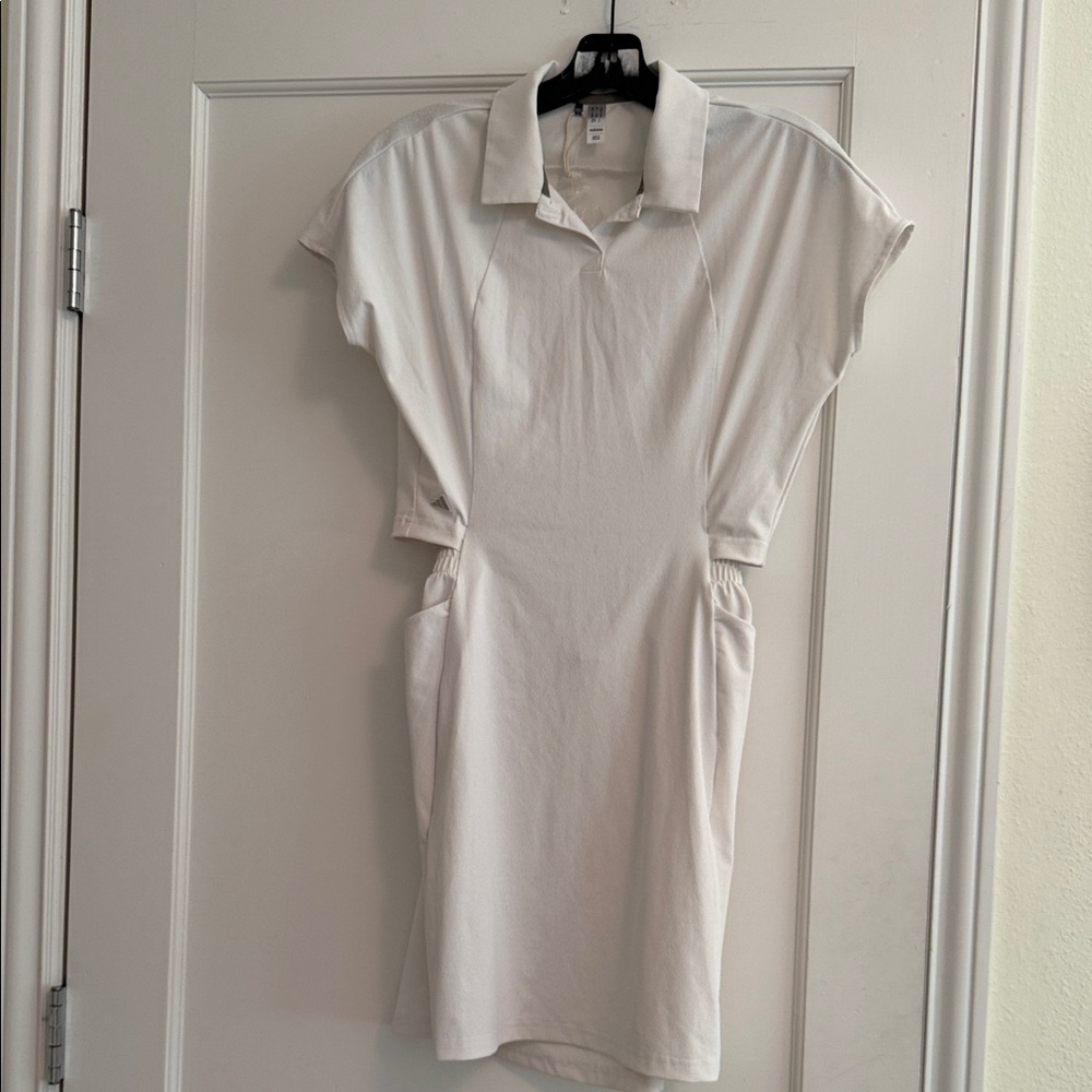 White Collared Golf Dress